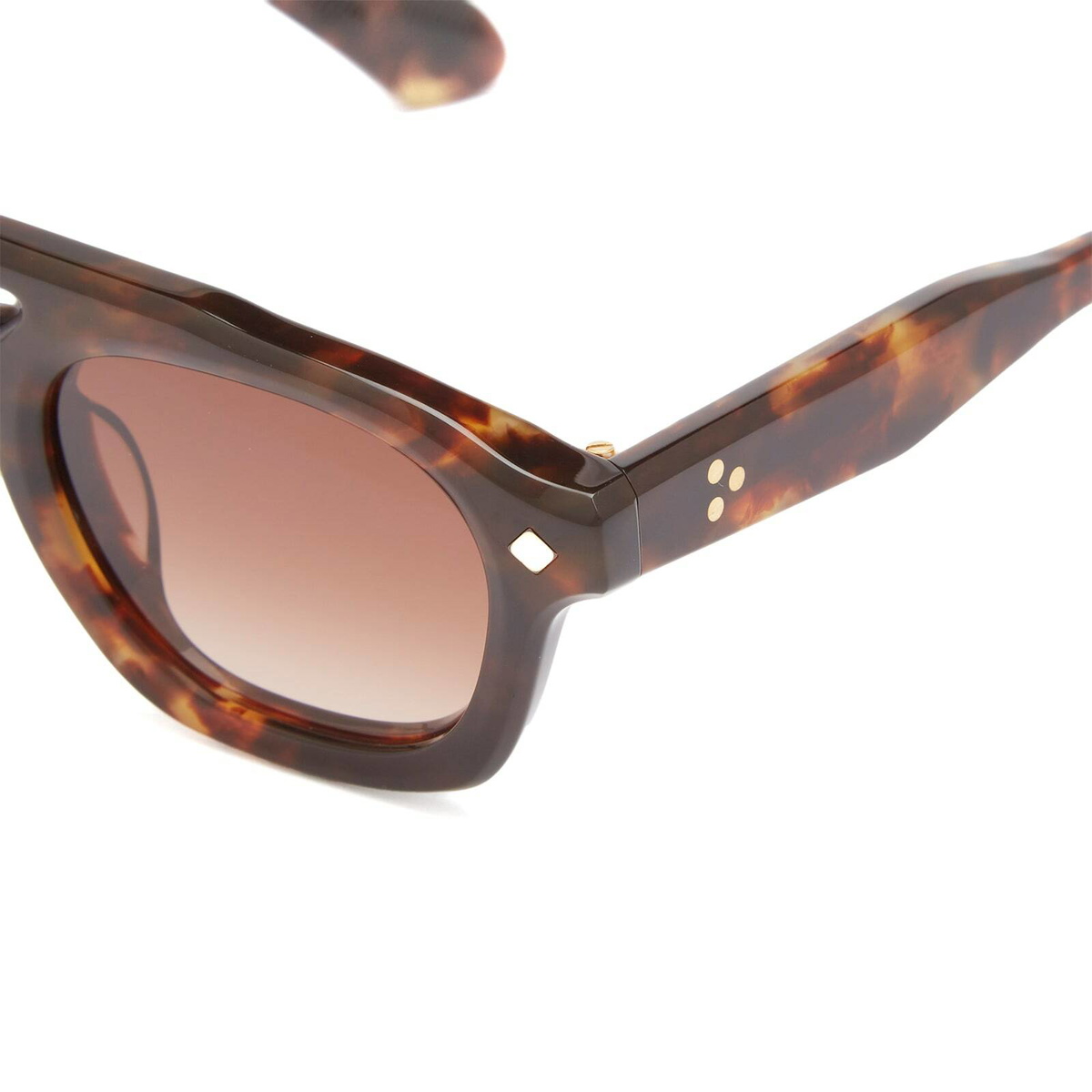 Lunetterie Générale Piece de Resistance Sunglasses in Tortoise/24K Gold 