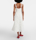Leo Lin Embroidered lace midi dress