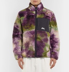 Stüssy - Reversible Tie-Dyed Fleece and Nylon Jacket - Purple