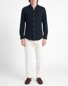 Fedeli Mens Shirt in Midnight blue