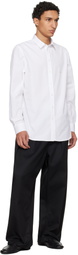 Moschino White Embroidered Archive Goose Shirt