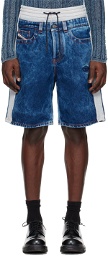 Diesel Blue D-Byxo Denim Shorts