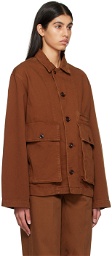 LEMAIRE Brown Boxy Denim Jacket