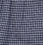 Derek Rose - Checked Cotton-Flannel Pyjama Trousers - Men - Navy