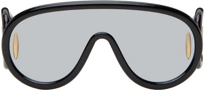 Photo: LOEWE Black Wave Mask Sunglasses