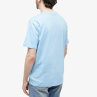 New Balance Men's Café Coffee T-Shirt in Blue Haze