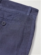 120% - Linen Cargo Shorts - Blue