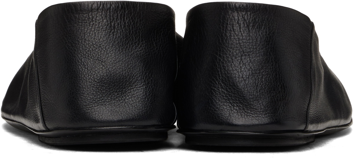 Marsèll Black Passo Soft Smooth Leather Slippers