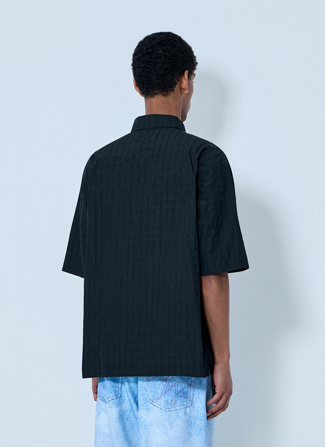 Metalwood Textured Cotton Overshirt