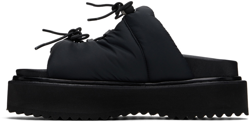 Simone Rocha Black Platform Ghillie Sandals