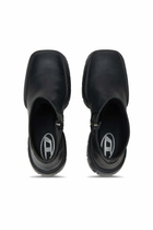 Diesel D-Tex-Oiled leather ankle boots with split sole - Boots Mens in Black