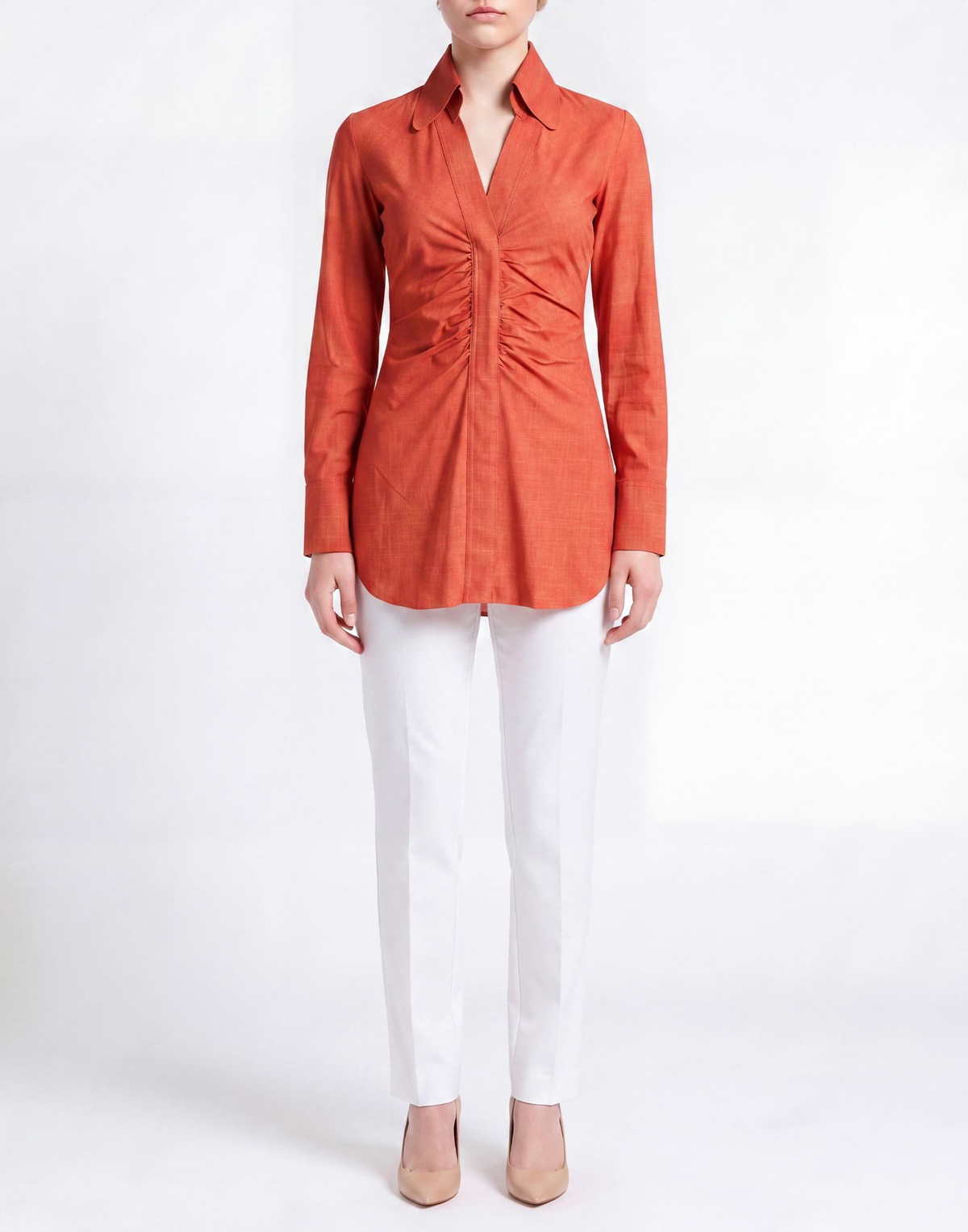 Chiara Boni La Petite Robe Womens Top in Orange
