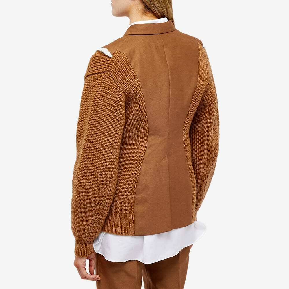 Toga Pulla Women's Low Gauge Knit Blazer Jacket 2 in Camel