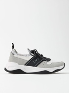 Berluti - Shadow Rubber and Suede-Trimmed Mesh Sneakers - Gray