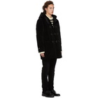 Saint Laurent Black Duffle Coat