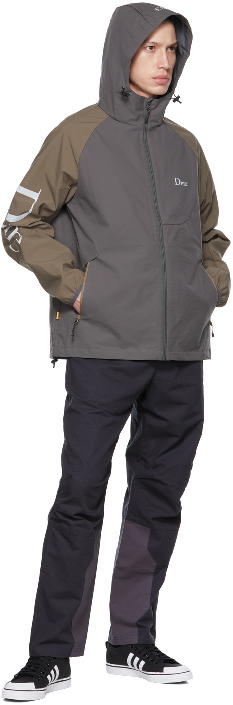 Dime Gray Windbreaker Jacket