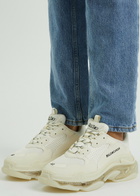 Balenciaga Triple S Off-white Panelled Sneakers