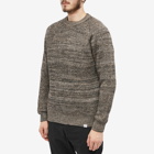 Norse Projects Men's Roald Wool Cotton Ribbed Crew Knit in Camel