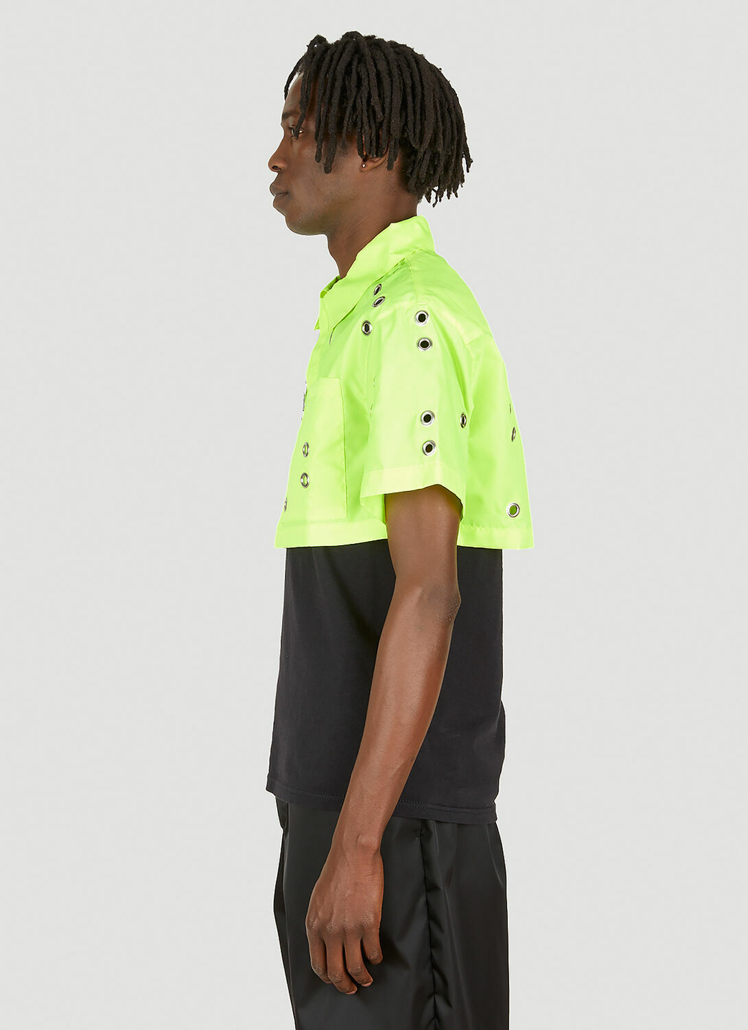 Studio Alch Eyelet Short-Sleeve Shirt