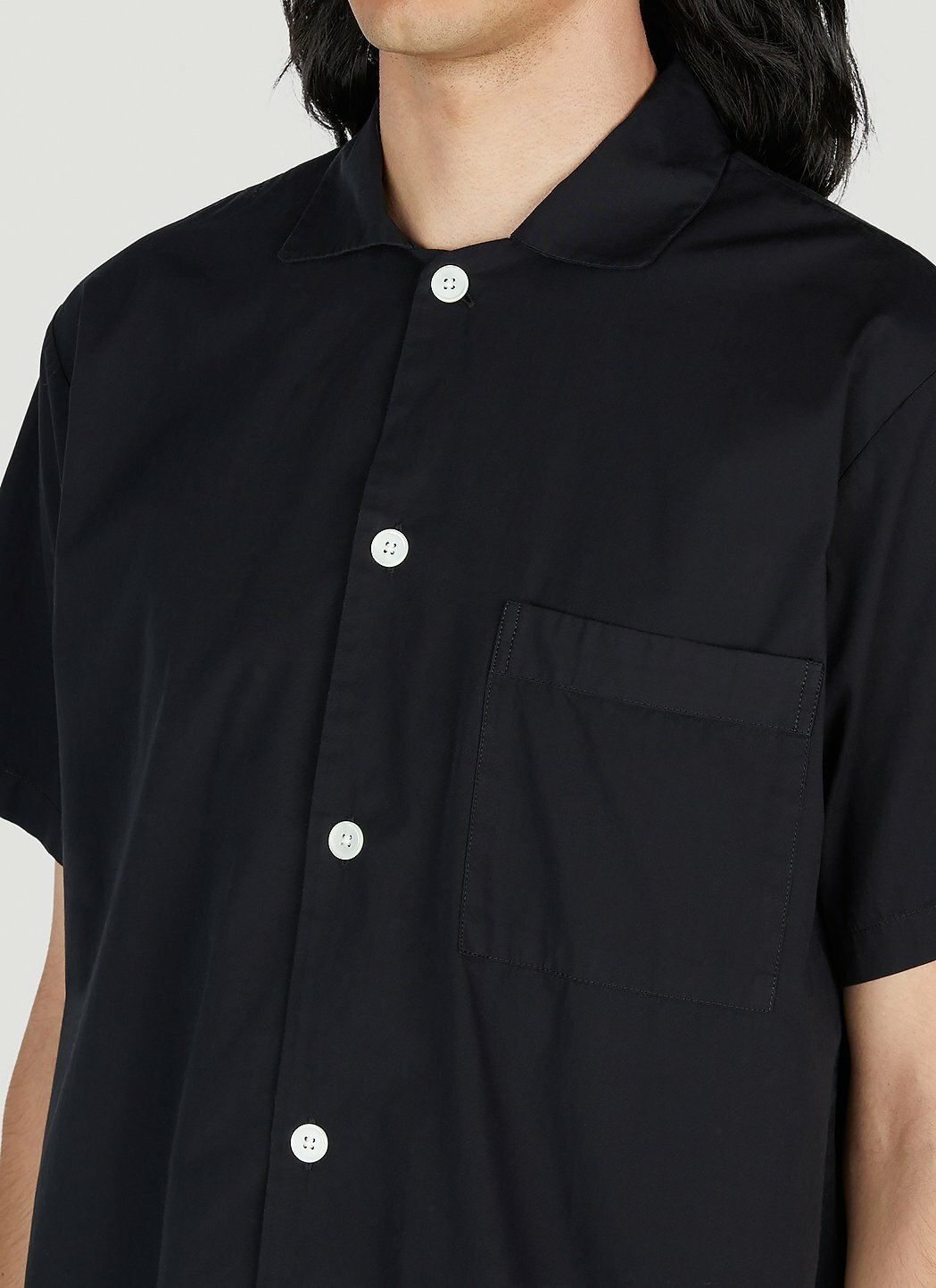 Tekla Classic Short Sleeve Pyjama Shirt