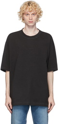 Maison Margiela Black Embroidered Logo T-Shirt