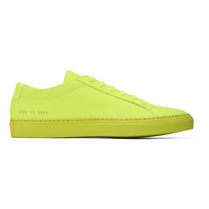 Photo: Common Projects Yellow Original Achilles Low Sneakers