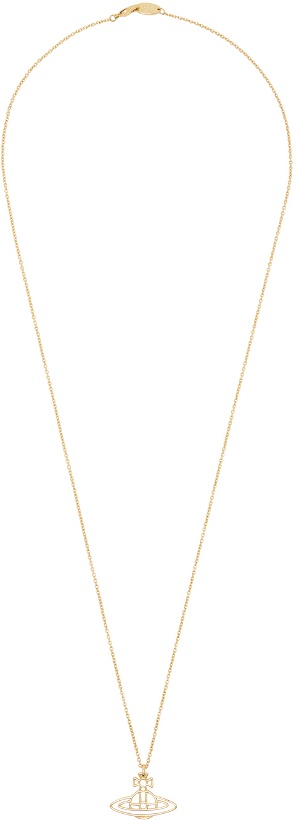 Photo: Vivienne Westwood Gold Thin Lines Flat Orb Necklace