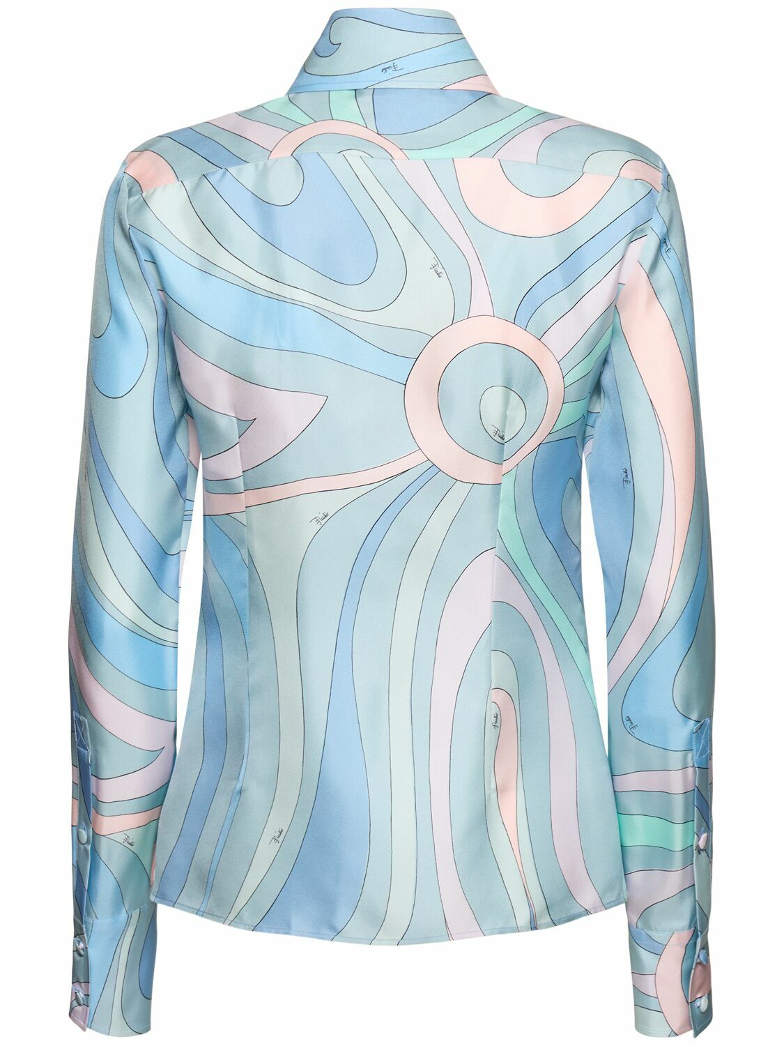 トップス Emilio Pucci silk framingo tops shirt Emilio Pucci silk framingo tops shirt
