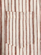 Kardo - Hugh Embroidered Striped Cotton Suit Jacket - Neutrals