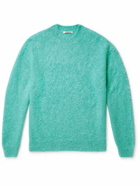 Auralee - Brushed Mohair and Wool-Blend Sweater - Green