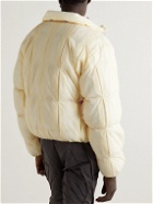 POST ARCHIVE FACTION - 4.0 Center Pleated Nylon-Ripstop Down Jacket - Yellow