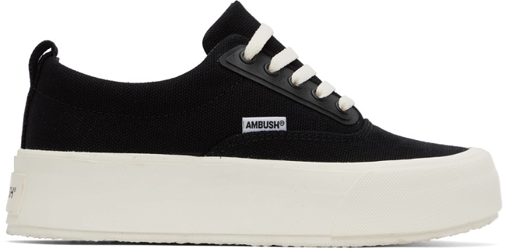 Photo: AMBUSH Black Low Vulcanized Sneakers