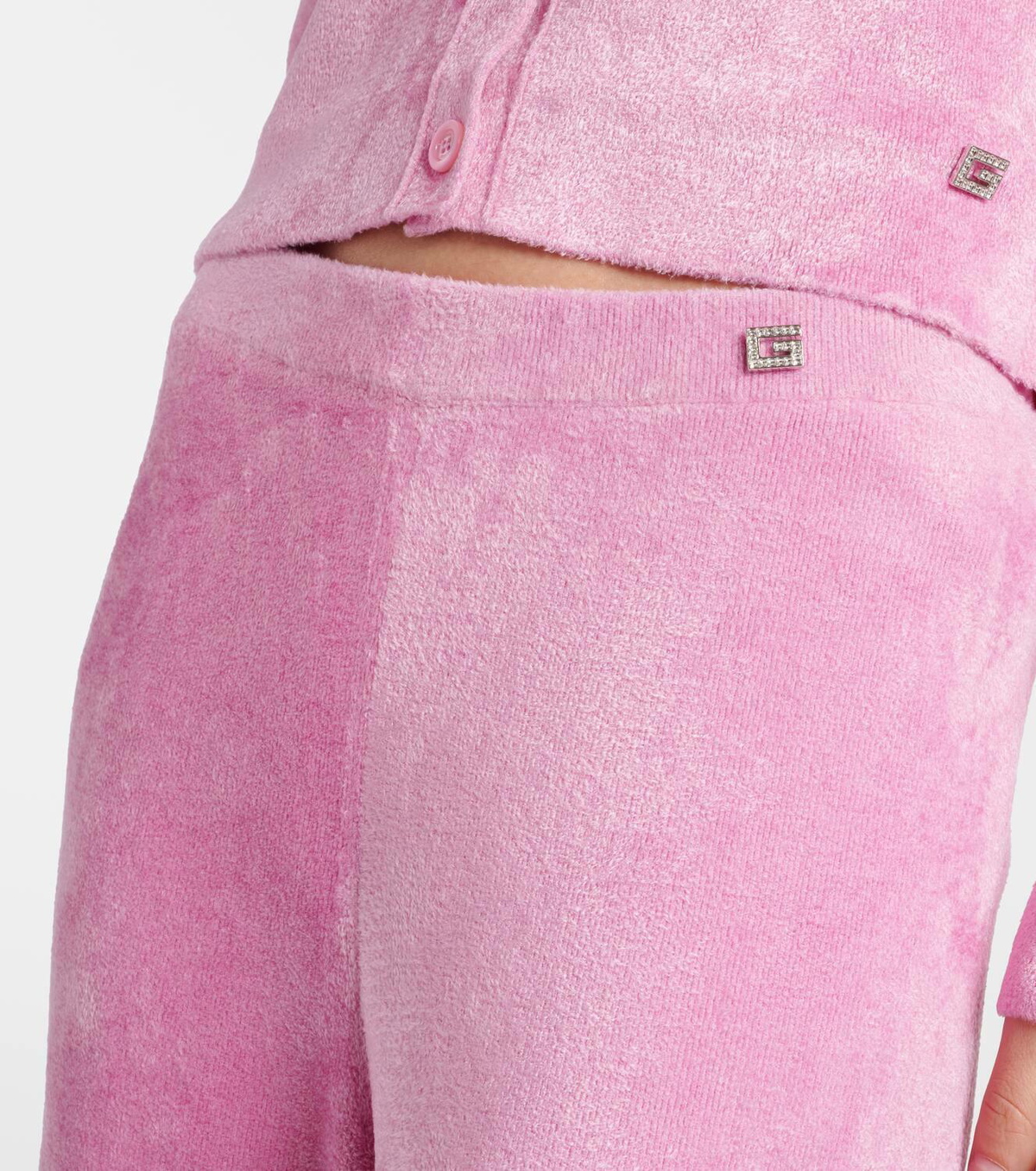 Gucci Crystal G flared sweatpants