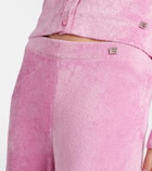 Gucci Crystal G flared sweatpants