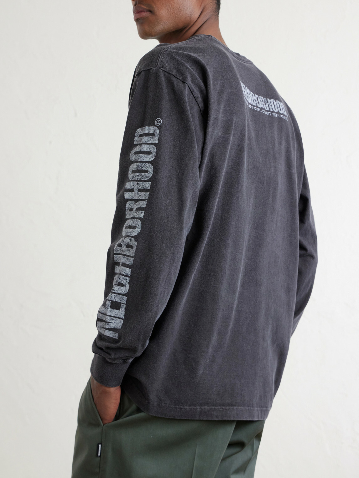 Neighborhood - Logo-Print Cotton-Jersey T-Shirt - Black