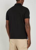 Moncler Half-zip Piqué Cotton Shirt Black