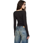 Raimundo Langlois Black Long Sleeve Henley