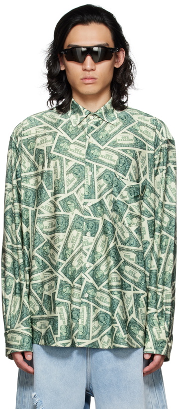 Photo: VETEMENTS Green Million Dollar Shirt