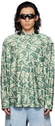 VETEMENTS Green Million Dollar Shirt