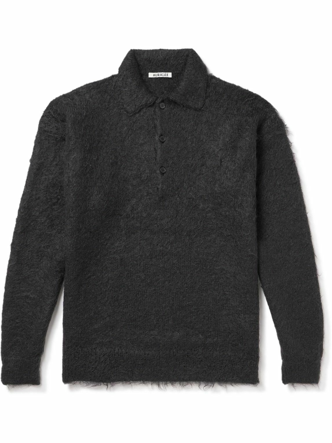 Wool-blend polo shirt