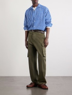 Beams Plus - Camp-Collar Checked Cotton Shirt - Blue