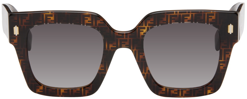 Fendi Brown Roma Sunglasses Fendi display picture 3