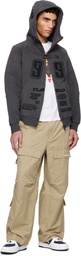 AAPE by A Bathing Ape Black AAPE Main Zip-Up Hoodie