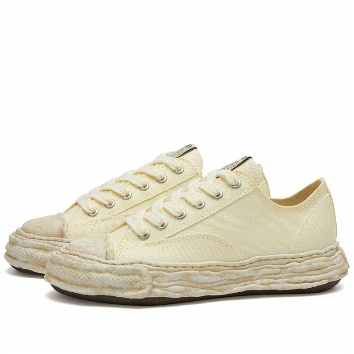 Photo: Maison MIHARA YASUHIRO Men's Peterson Original Sole Low Dyed Canva Sneakers in White