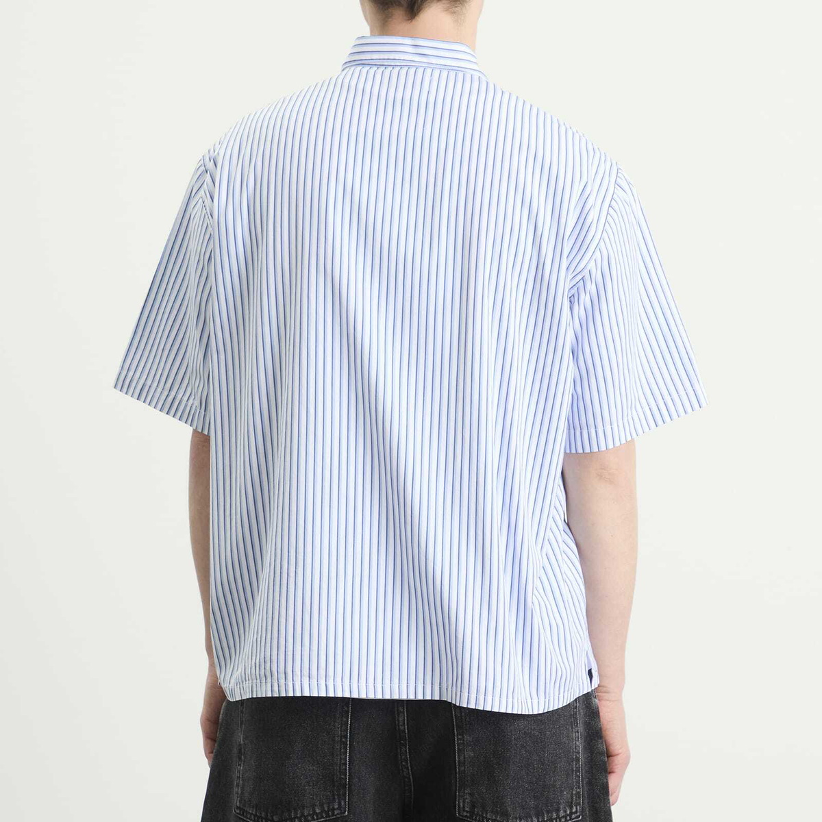 Edwin Men's Toledo Shirt SS in White/Blue