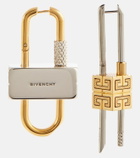 Givenchy Lock asymmetric earrings
