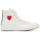 COMME des GARÇONS PLAY Off-White Converse Edition Chuck 70 OG Single Heart Sneakers