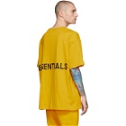 Essentials Yellow Logo Boxy T-Shirt