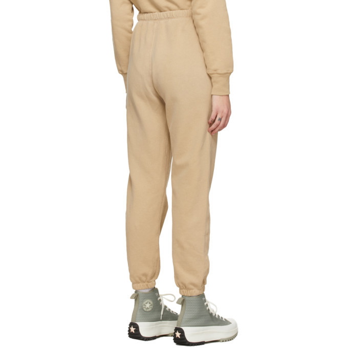 Re/Done Beige Hanes Edition 80s Lounge Pants Re/Done