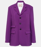 Plan C Single-breasted cady blazer